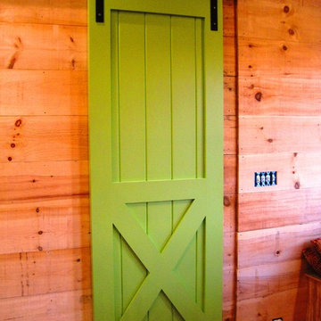 Custom interior barn-style sliding doors