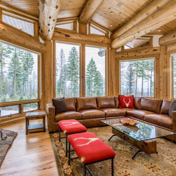 Custom Log Home Staging Project