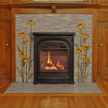 Custom Mosaic Fireplace