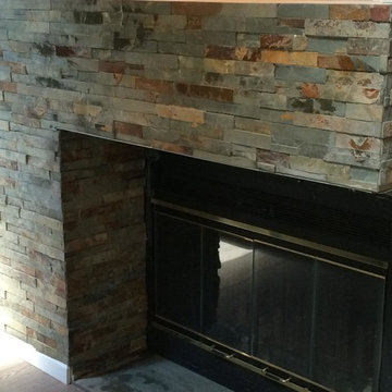 Custom Stone Fireplace