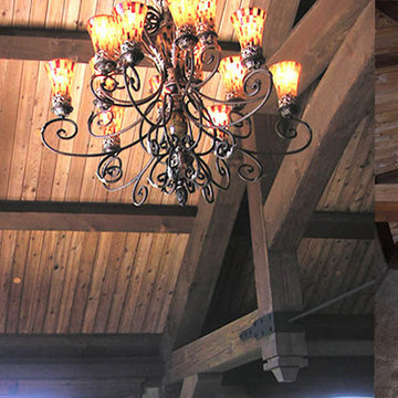 Custom Timber Frame Home, Moose Mountain Cabin, Idaho Club