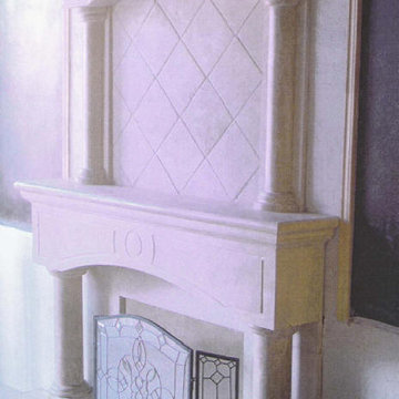 Custom Travertine Fireplaces