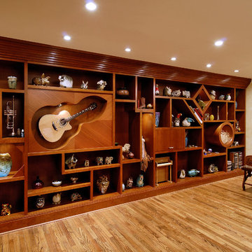 Custom wall unit that is art in and of itself!