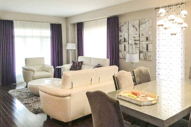 Example of a trendy living room design in Ottawa