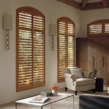 Custom Window Treatment-Wood Shutters