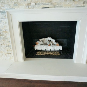 Custome tabbystone fireplace surround