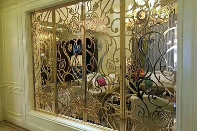 Customized Stainless Steel Nickel Silver 8k Mirror Screen Partition for L.R
