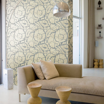 Damasco Flock Wallpaper available at NewWall