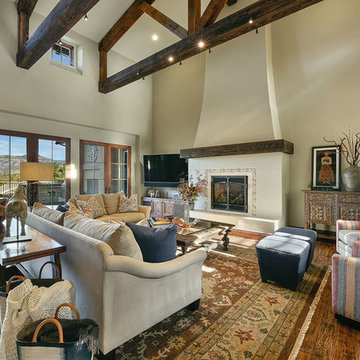 Danville, CA. Mediterranean. Full Service Interior Design Firm. Living Room