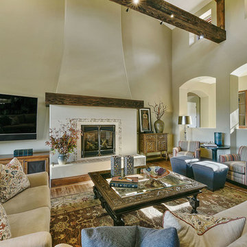 Danville, CA. Mediterranean. Full Service Interior Design Firm. Living Room