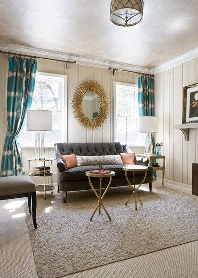 Transitional Living Room by LORNA GROSS Interior Design