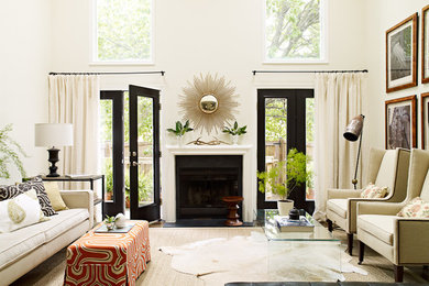 Inspiration for an eclectic living room in DC Metro.