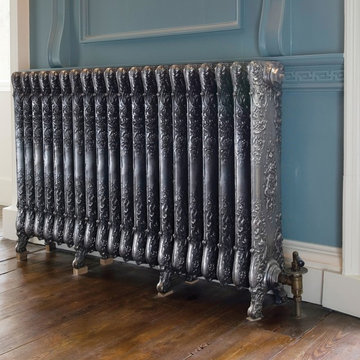 Decorative Cast Iron Radiator in Victorian Home