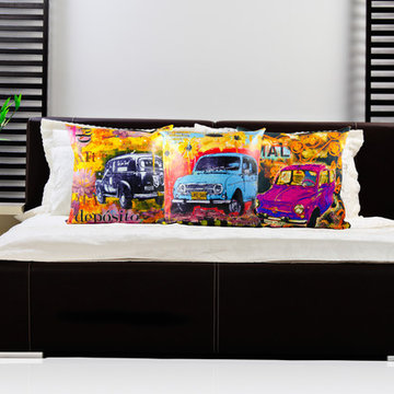 Defy Brands exclusive Latin-Inspired ”Abstract Pillow Collection.”