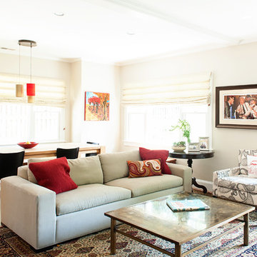 Del Ray Farm House: Living/ Dining Room