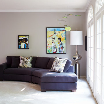 Des Moines Contemporary Living Room