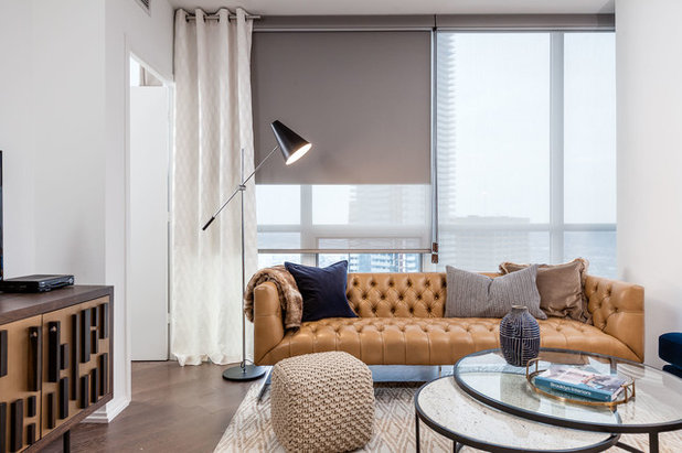 Modern Wohnbereich by Toronto Condo Staging and Design Inc.