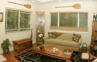 Tropical Living Room by Design Savvy Maui, ASID