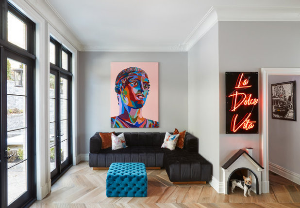 Contemporary Living Room by Vanessa Deleon