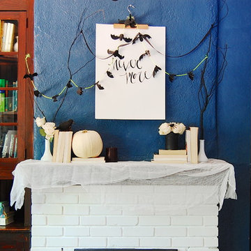 DIY: Halloween and Fall Mantel Inspiration