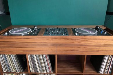DJ Booth and Vinyl Storage