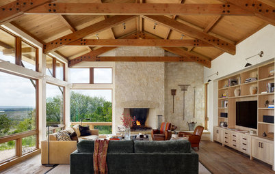 Houzz Tour: A Dream Limestone-and-Wood Home on a Cattle Ranch