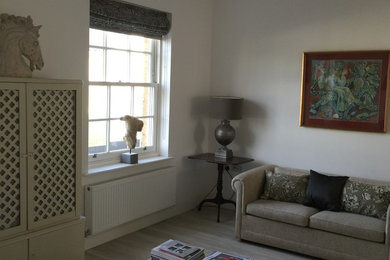 Design ideas for a bohemian living room in Dorset.