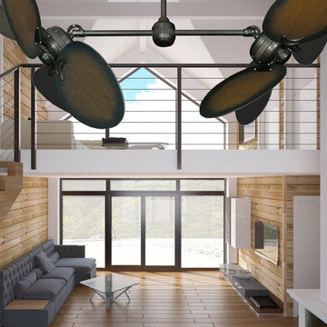 Double Ceiling Fans