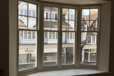 double-glazed sliding sash bay window