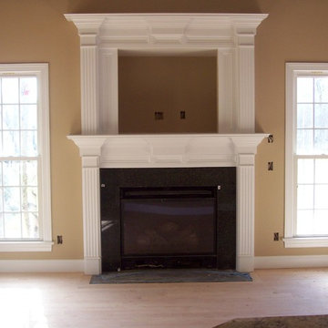 Double Mantle with Recessed Panel