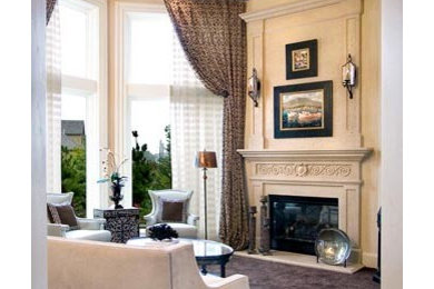 Example of a classic living room design in Kansas City