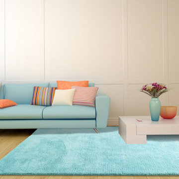 Dreamy fantasia area rug, thick fluffy interior shag with lasting colors - super