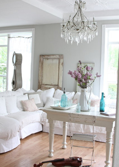 Shabby-Chic Style Living Room by Dreamy Whites
