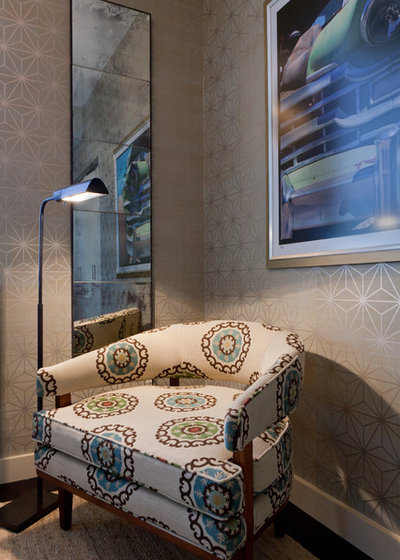 Contemporary Living Room by Drew McGukin Interiors @drewmcgukin