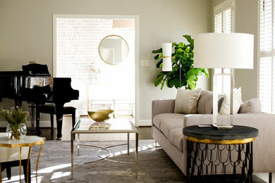Inspiration for a modern living room in Atlanta.