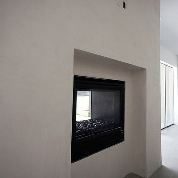 dual-sided fireplace