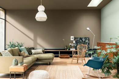 Design ideas for a world-inspired living room in Berkshire.