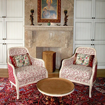 E Barnett Master Bedroom fireplace & sitting area