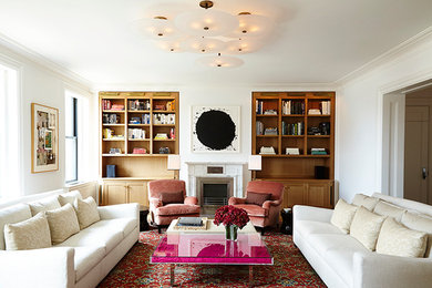 Living room photo in New York