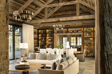 Inspiration for a transitional living room remodel in Boise