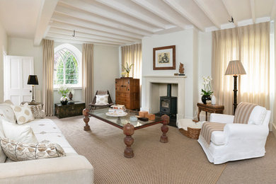 Traditional living room in Gloucestershire.