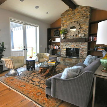 Eclectic, Cozy Living Room