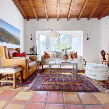 Eclectic Global Hacienda Living Room