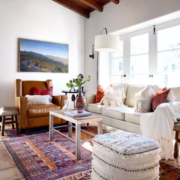 Eclectic Global Hacienda Living Room