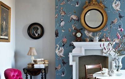 Fire Away: 6 Ways Fireplaces Can Wow With Wallpaper