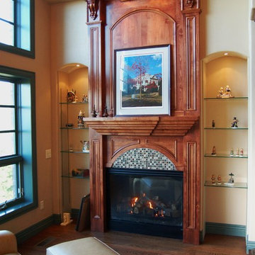 Eclectic Space 'Reading Nook w/Fireplace
