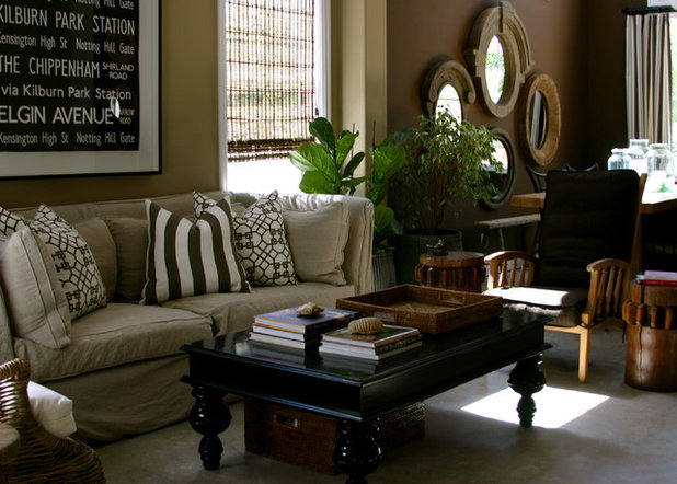 Eclectic Living Room by greige/Fluegge Interior Design, Inc.