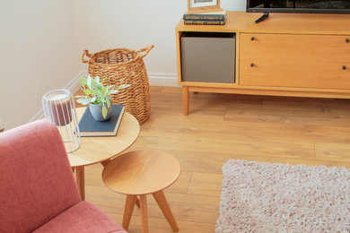 Design ideas for a contemporary living room in Cambridgeshire.