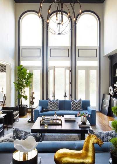 Fusion Living Room by Minhnuyet Hardy Interiors