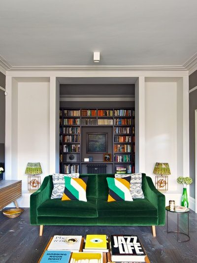 Eclectic Living Room by Richard Parr + Associates